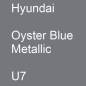 Preview: Hyundai, Oyster Blue Metallic, U7.